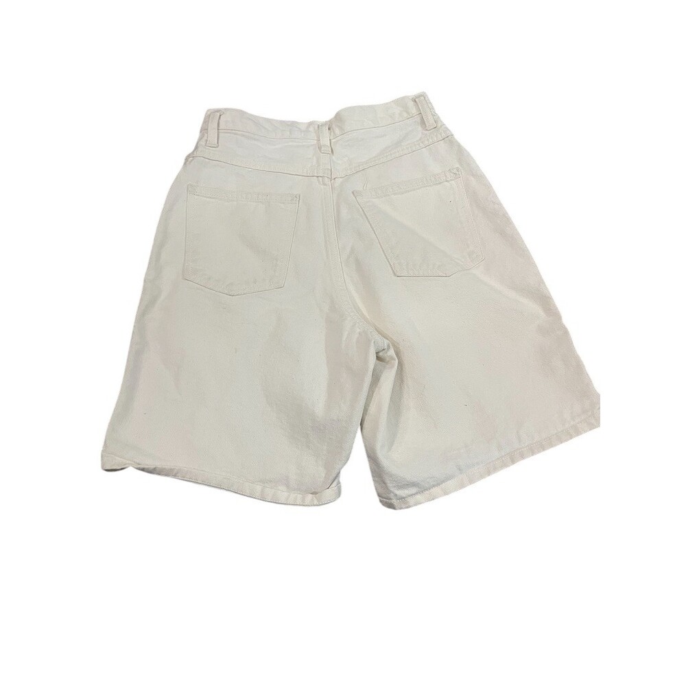 Vintage Anchor Blue Denim Shorts Womens Size 5 White High Rise - Picture 3 of 7